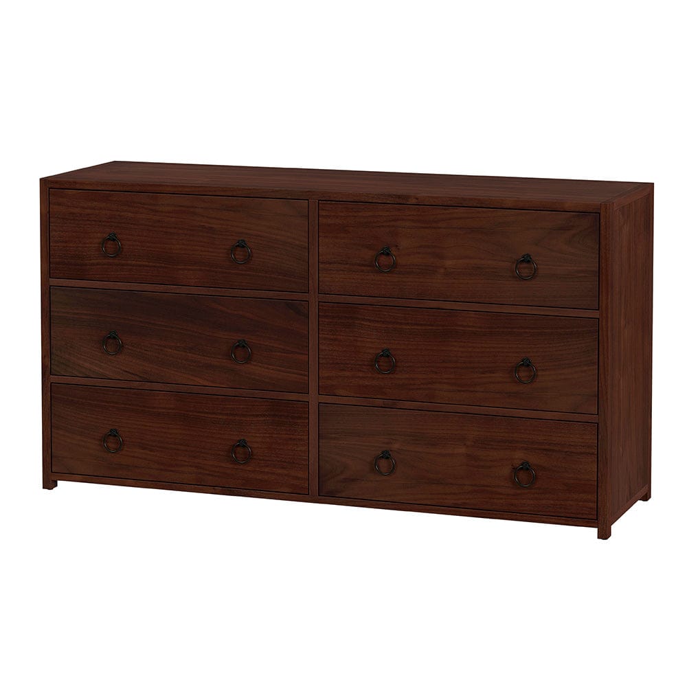 Butler Specialty Company - Lark 60 in. W Rectangular Wood 6 Drawer Dresser, Medium Brown - 5525489 View 1