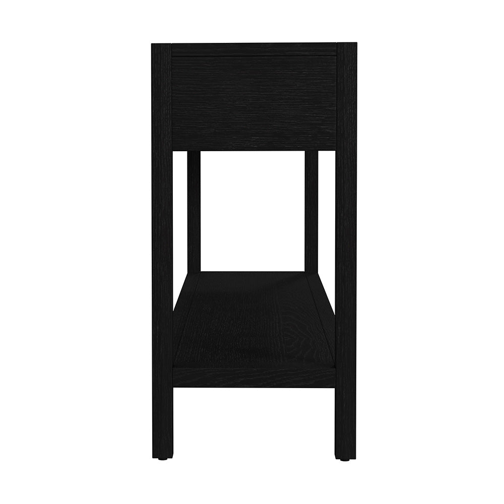 Butler Specialty Company - Lark 65 in. W Rectangular Wood 3 Drawer Console Table w Lower Open Shelf, Black - 5701432 View 3