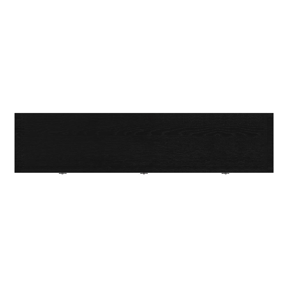 Butler Specialty Company - Lark 65 in. W Rectangular Wood 3 Drawer Console Table w Lower Open Shelf, Black - 5701432 View 4