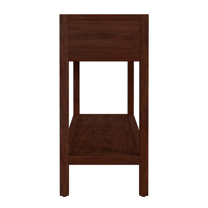 Butler Specialty Company - Lark 65 in. W Rectangular Wood 3 Drawer Console Table w Lower Open Shelf, Medium Brown - 5701489 View 3