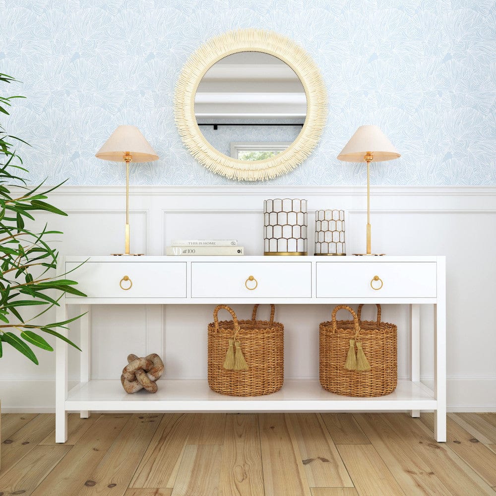 Butler Specialty Company - Lark 65 in. W Rectangular Wood 3 Drawer Console Table, White - 5701304 view 6