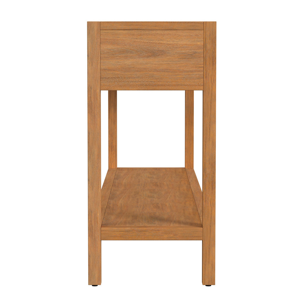 Butler Specialty Company - Lark 65 in. W Rectangular Wood 3 Drawer Console Table, Light Brown - 5701312