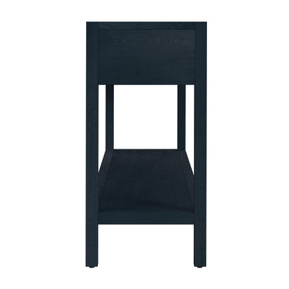 Butler Specialty Company - Lark 65 in. W Rectangular Wood 3 Drawer Console Table, Navy Blue - 5701291