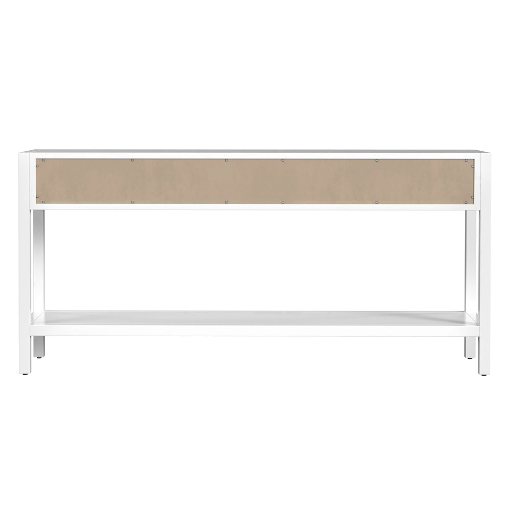 Butler Specialty Company - Lark 65 in. W Rectangular Wood 3 Drawer Console Table, White - 5701304