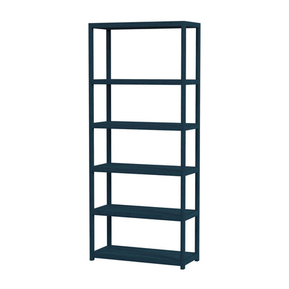Butler Specialty Company - Lark 75 in. H x 30 in. W Wood 5 Tier Etagere Bookcase, Navy Blue - 5702291