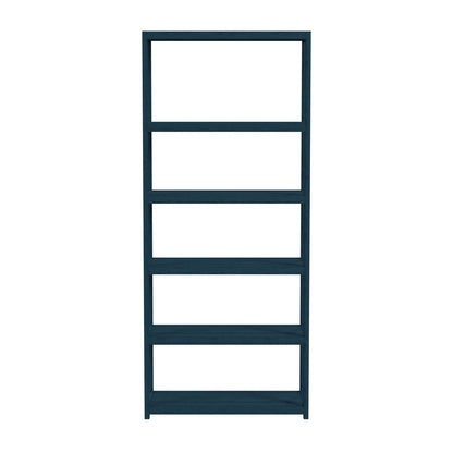 Butler Specialty Company - Lark 75 in. H x 30 in. W Wood 5 Tier Etagere Bookcase, Navy Blue - 5702291