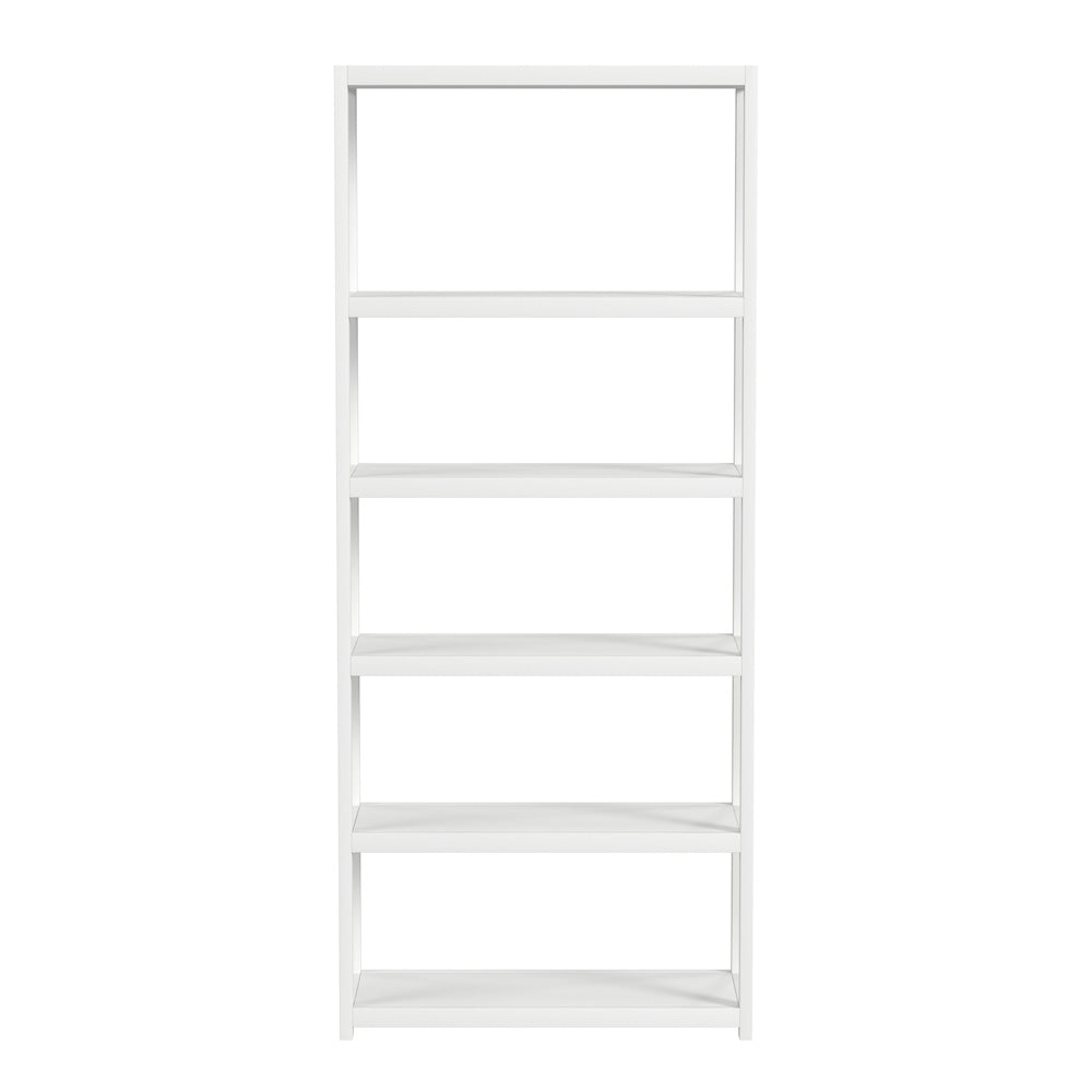 Butler Specialty Company - Lark 75 in. H x 30 in. W Wood 5 Tier Etagere Bookcase, White - 5702304