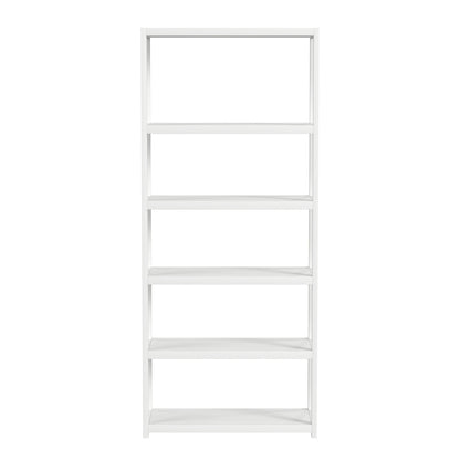 Butler Specialty Company - Lark 75 in. H x 30 in. W Wood 5 Tier Etagere Bookcase, White - 5702304