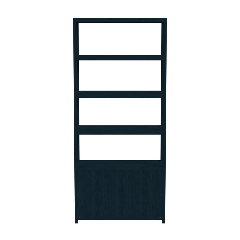 Butler Specialty Company - Lark 72 in. H x 32 in. W Wood 4 Tier Etagere Bookcase, Navy Blue - 5674291