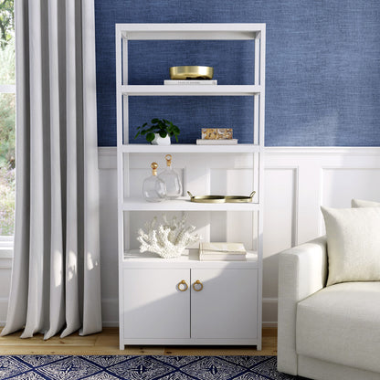 Butler Specialty Company - Lark 72 in. H x 32 in. W Wood 4 Tier Etagere Bookcase, White - 5674304
