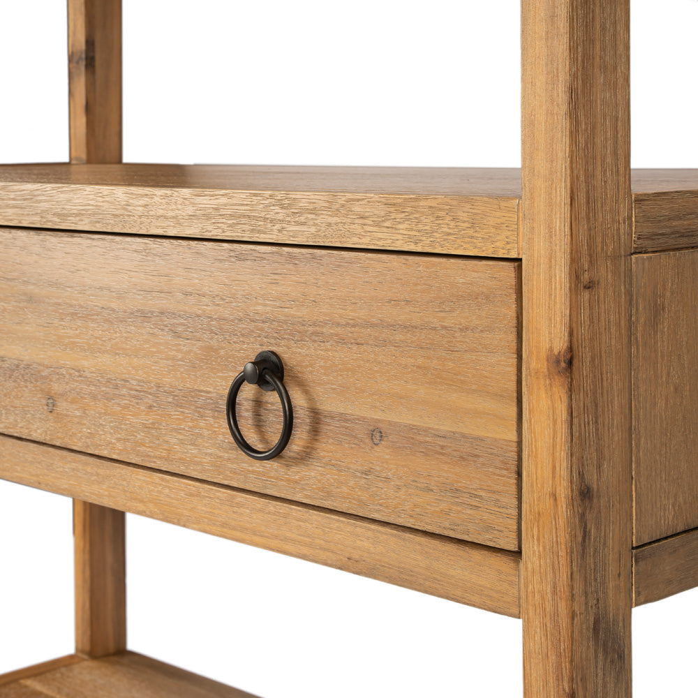 Butler Specialty Company - Lark 70 in. H x 39 in. W Wood 5 Tier Etagere Bookcase, Light Brown - 5391312