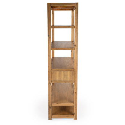 Butler Specialty Company - Lark 70 in. H x 39 in. W Wood 5 Tier Etagere Bookcase, Light Brown - 5391312