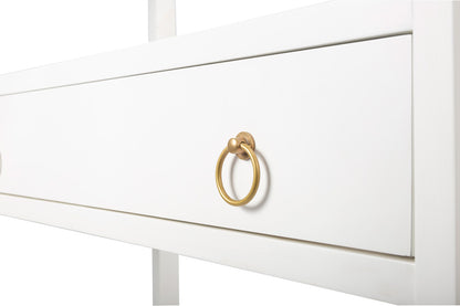 Butler Specialty Company - Lark 70 in. H x 39 in. W Wood 5 Tier Etagere Bookcase, White - 5391304