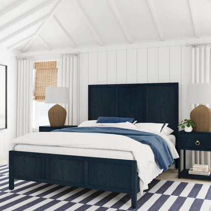 Butler Specialty Company - Lark Wood Queen Panel Bed, Navy Blue - 5720291_CLOSEOUT view 4