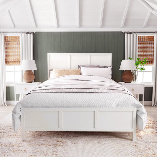 Butler Specialty Company - Lark Wood Queen Panel Bed, White - 5720304