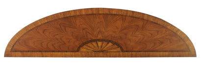 Butler Specialty Company - Connoisseur's - Latham 62 in. W Demilune Wood Console Table, Medium Brown - 1510090