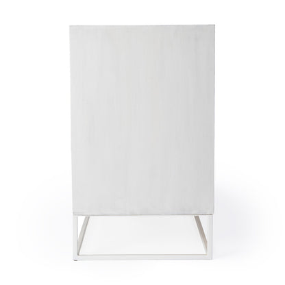 Butler Specialty Company - Lennasa 63 in. W Rectangular Wood Sideboard with 4 Doors and 2 Interior Shelves, White - 5581288