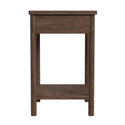 Butler Specialty Company - Lennon 21 in. W Rectangular 1 Drawer Wood Rounded Leg Nightstand, Brown - 5756474