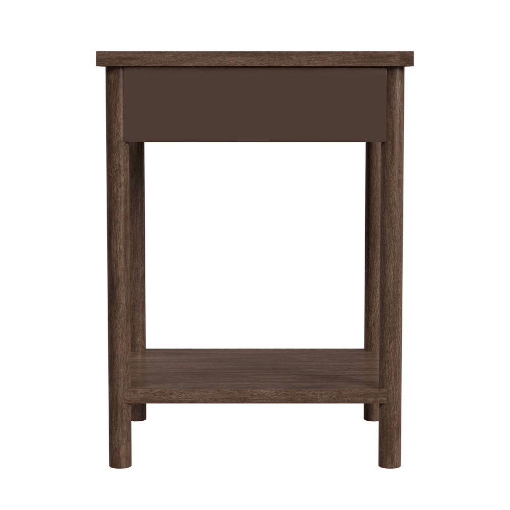 Butler Specialty Company - Lennon 21 in. W Rectangular 1 Drawer Wood Rounded Leg Nightstand, Brown - 5756474