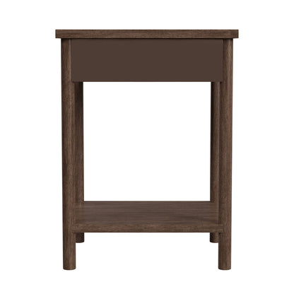 Butler Specialty Company - Lennon 21 in. W Rectangular 1 Drawer Wood Rounded Leg Nightstand, Brown - 5756474