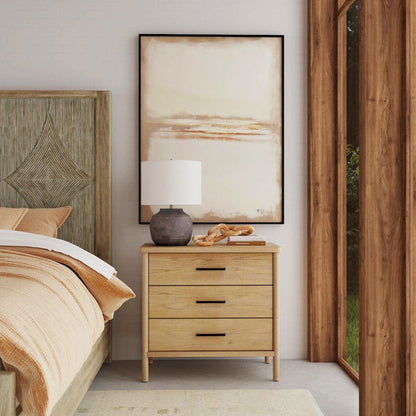 Butler Specialty Company - Lennon 34 in. W Rectangular 3 Drawer Wood Rounded Leg Dresser, Light Brown - 5754473 view 6