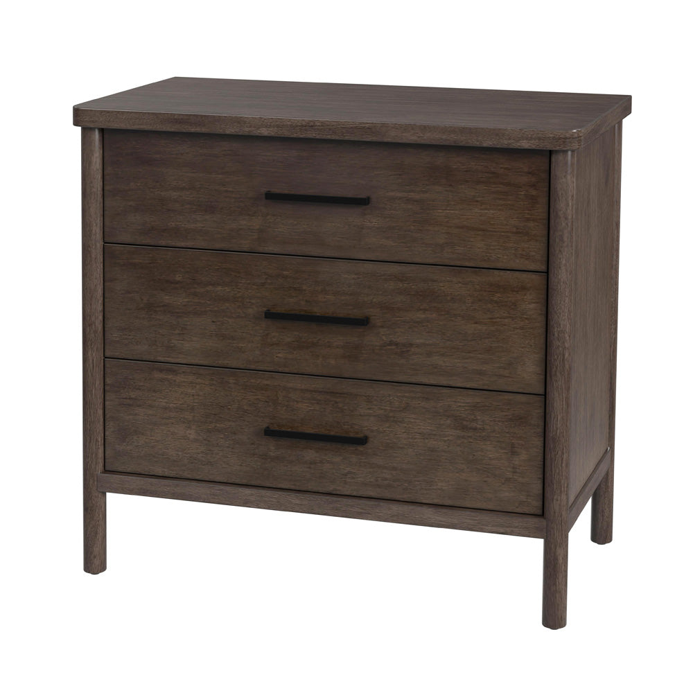 Butler Specialty Company - Lennon 34 in. W Rectangular 3 Drawer Wood Rounded Leg Dresser, Brown - 5754474