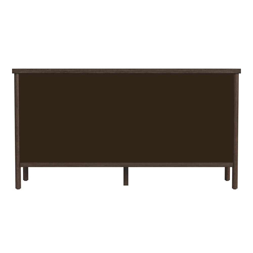 Butler Specialty Company - Lennon 60 in. W Rectangular 6 Drawer Wood Rounded Leg Dresser, Brown - 5755474