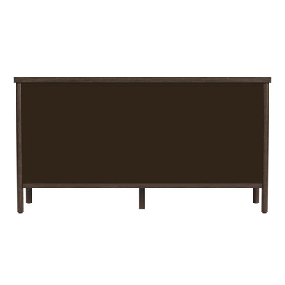 Butler Specialty Company - Lennon 60 in. W Rectangular 6 Drawer Wood Rounded Leg Dresser, Brown - 5755474