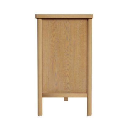 Butler Specialty Company - Lennon 60 in. W Rectangular 6 Drawer Wood Rounded Leg Dresser, Light Brown - 5755473