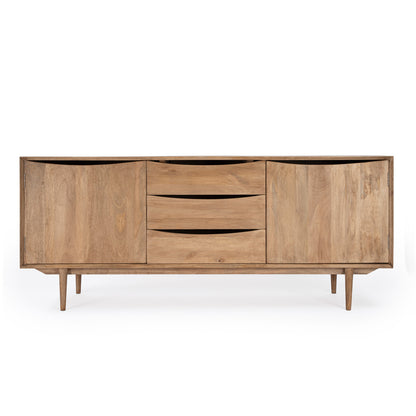 Butler Specialty Company - Leonidin 67 in. W Rectangular Wood 3 Drawer 2 Door Sideboard, Light Brown - 5598312
