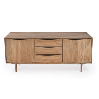 Butler Specialty Company - Leonidin 67 in. W Rectangular Wood 3 Drawer 2 Door Sideboard, Light Brown - 5598312