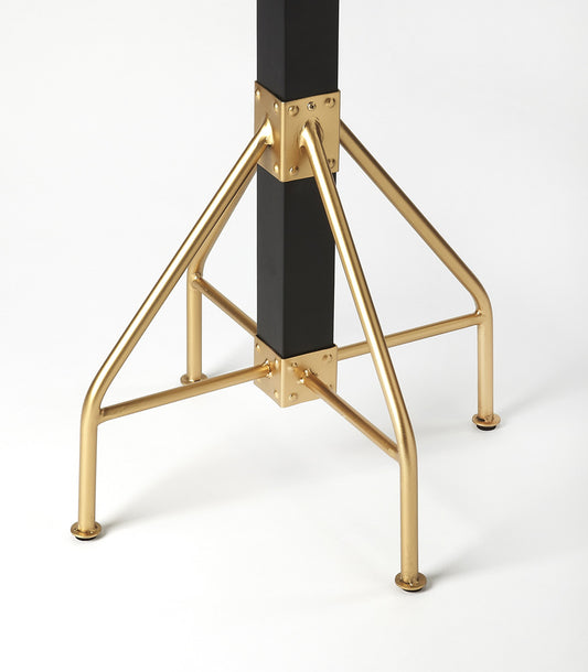 Butler Specialty Company - Logan Square 74 in. H Rustic Metal & Wood Costumer/Coat Tree, Black, Gold - 2059234