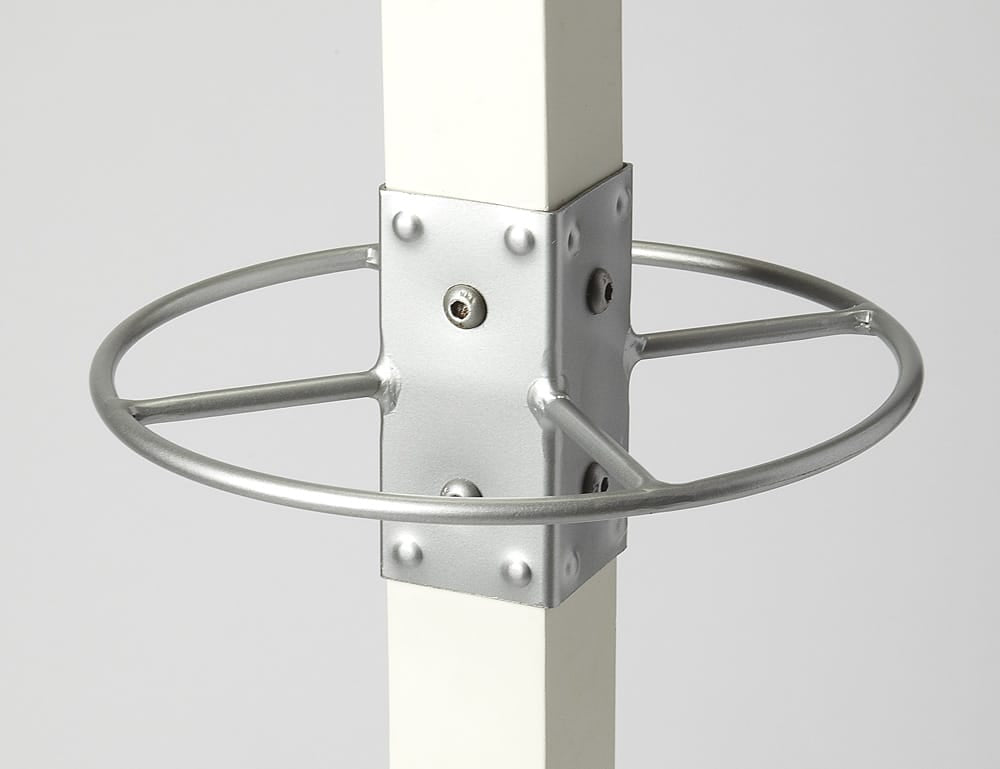 Butler Specialty Company - Logan Square 74 in. H Rustic Metal & Wood Costumer/Coat Tree, Silver, White - 2059297_CLOSEOUT