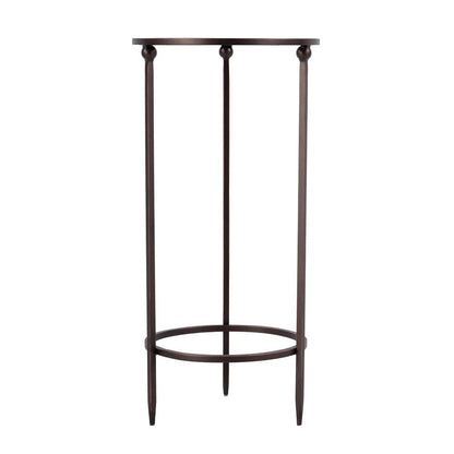 Butler Specialty Company - Lola 11 in. W Round Glass and Metal Side Table, Black - 5836025 View 3