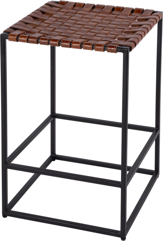 Butler Specialty Company Lowell 24 in Seat Height Leather and Iron Counter Stool  - Brown - 5883344 view 1