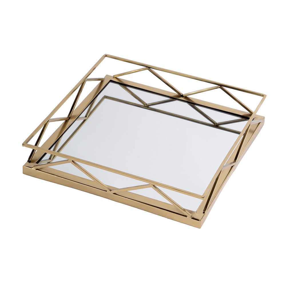 Butler Specialty Company - Lydon Rectangle Serving Tray, Gold - 5805016 View 1