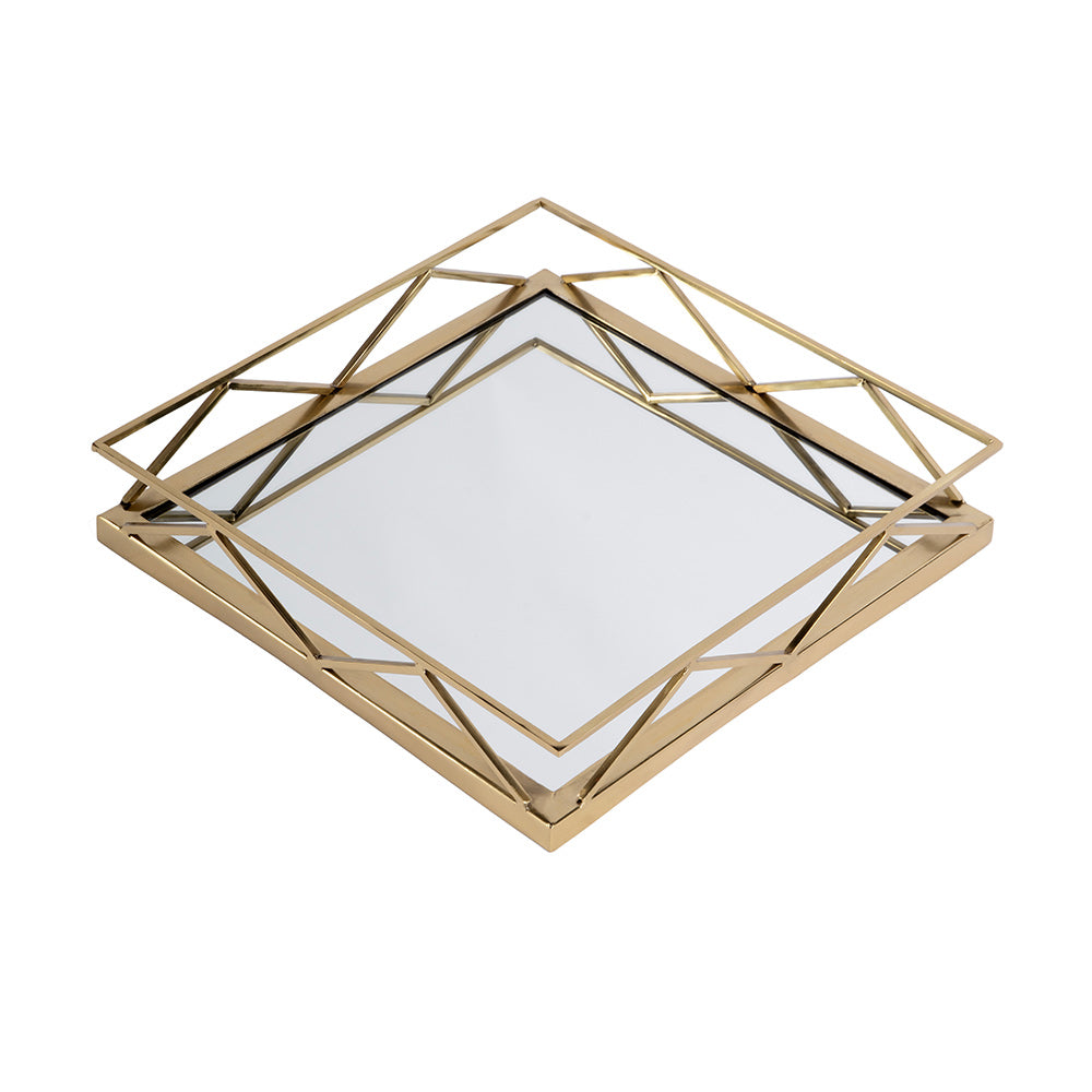 Butler Specialty Company - Lydon Rectangle Serving Tray, Gold - 5805016 View 3