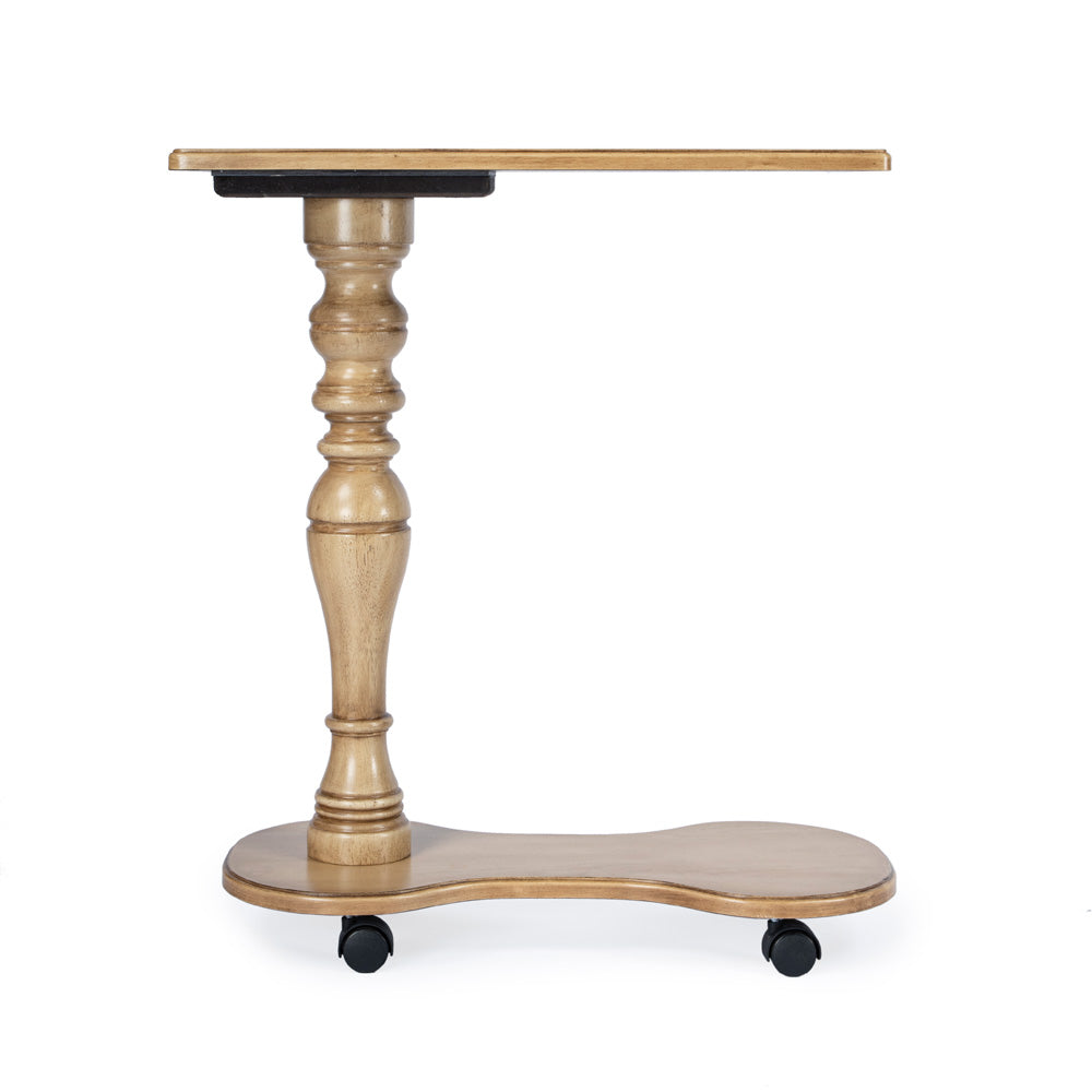 Butler Specialty Company - Mabry 24 in. W Rectangular Wood Mobile Tray Table on Casters, Beige - 7025424