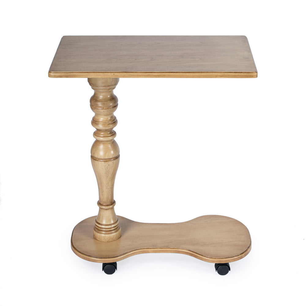 Butler Specialty Company - Mabry 24 in. W Rectangular Wood Mobile Tray Table on Casters, Beige - 7025424