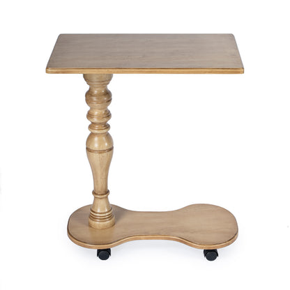 Butler Specialty Company - Mabry 24 in. W Rectangular Wood Mobile Tray Table on Casters, Beige - 7025424
