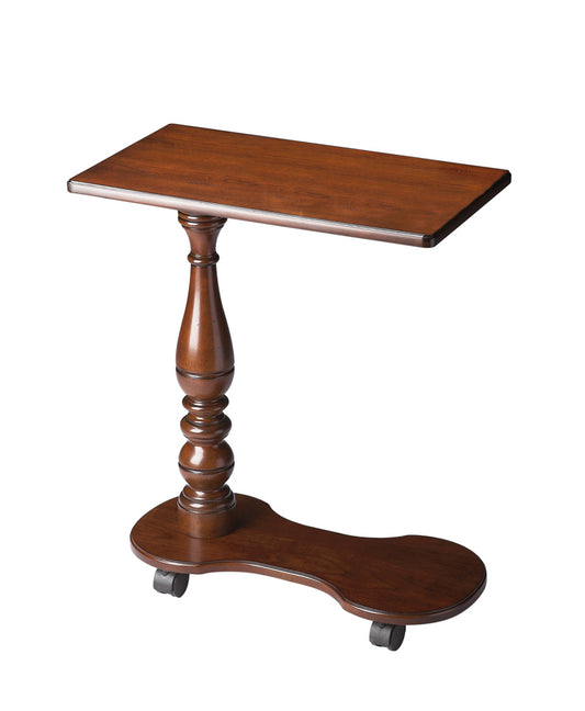 Butler Specialty Company - Mabry 24 in. W Rectangular Wood Mobile Tray Table on Casters, Dark Brown - 7025024