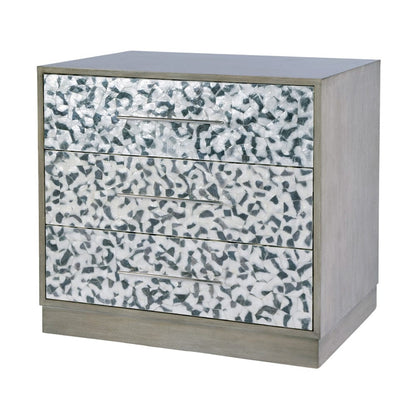 Butler Specialty Company - Maganda 32 in. W Rectangular Wood and Tortoise Capiz 3 Drawer Accent Chest of Drawers, Gray - 5913070 view 1