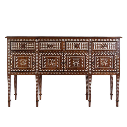 Butler Specialty Company - Manali 60 in. W Rectangular Mother of Pearl and Wood 4 Drawer 2 Door Console Table, Brown - 5968338 view 2