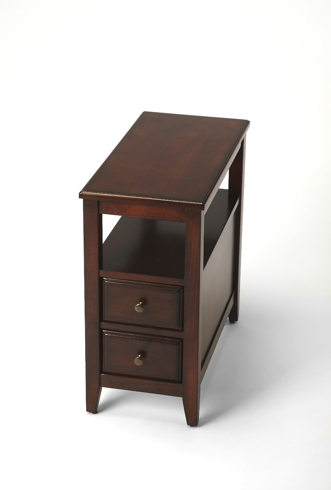 Butler Specialty Company - Marcus 12 in. W Rectangular Wood 2 Drawer Side Table with Storage, Dark Brown - 6191024