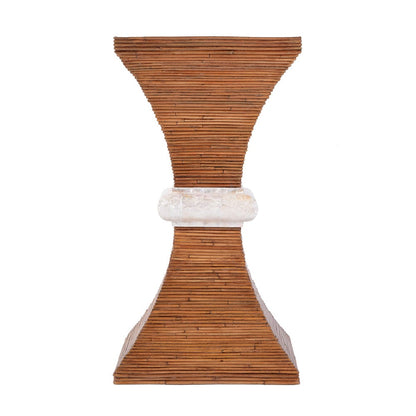 Butler Specialty Company - Marikit 13 in. W Square Wood and Arorog Inlay Side Table, Brown - 5912070 View 3