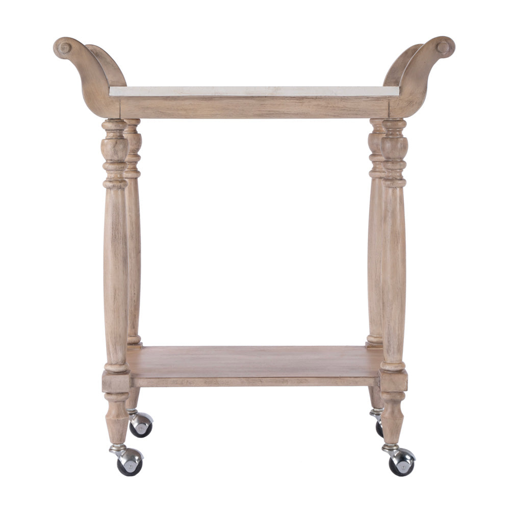 Butler Specialty Company - Marlo 26 in. W Rectangular Mirrored Vanity Stool, Cream - 1253146