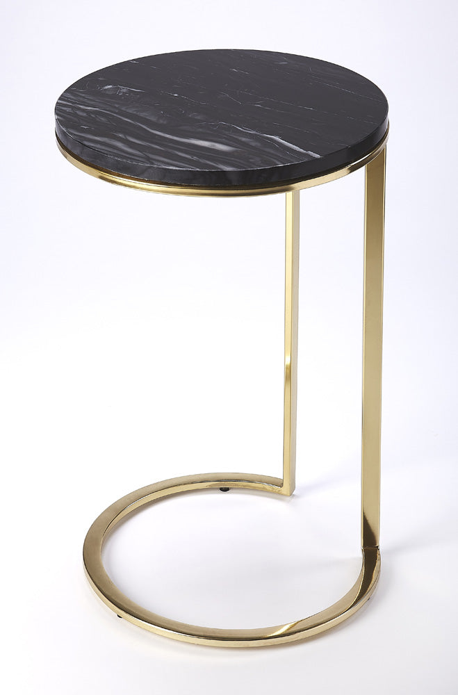 Butler Specialty Company - Martel Marble & Metal Side Table, Multi-Color - 5315402