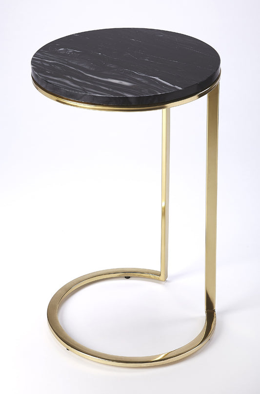 Butler Specialty Company - Martel Marble & Metal Side Table, Multi-Color - 5315402