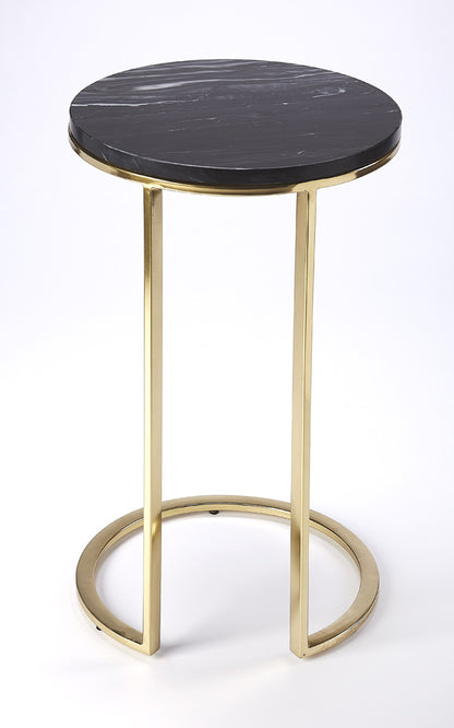 Butler Specialty Company - Martel Marble & Metal Side Table, Multi-Color - 5315402