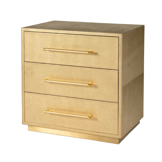 Butler Specialty Company - Medera 28 in. W Rectangular 3 Drawer Accent Chest, Gold - 5947350 view 1